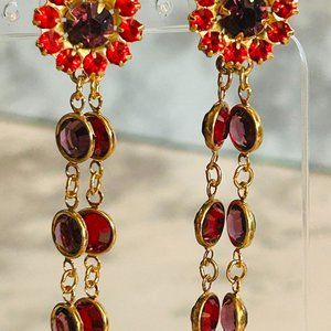 The Triple Threat Earrings By E. F. Designs NWT